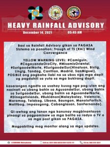 Heavy Rainfall Advisory