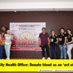 City Health Office: Donate blood as an ‘act of solidarity’