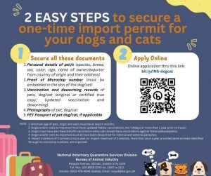 Are you planning to import dogs and cats? Here are the 2 easy steps that you need to follow: